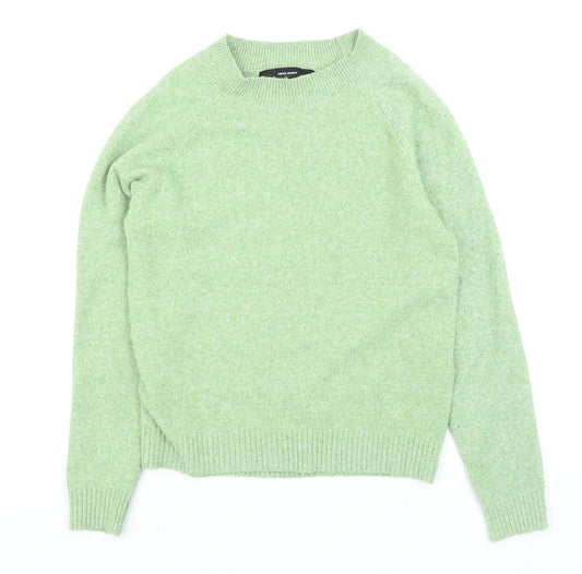 Vero Moda Women Green XS Crew Neck Long Sleeve Knit Jumper