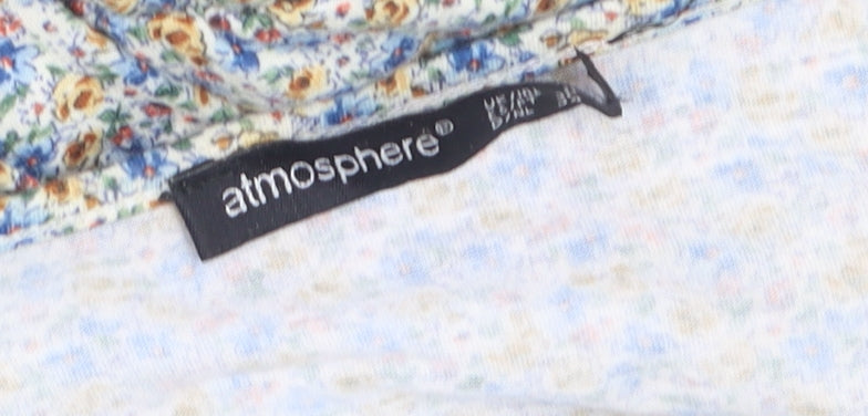Atmosphere Womens Multicoloured Floral Shirt Dress Size 10