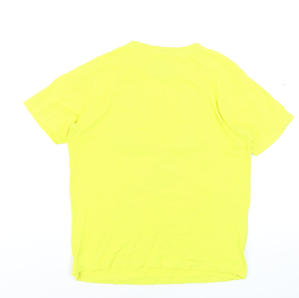Tommy Hilfiger Boys Yellow Graphic Logo Cotton T-Shirt Size 16 Years