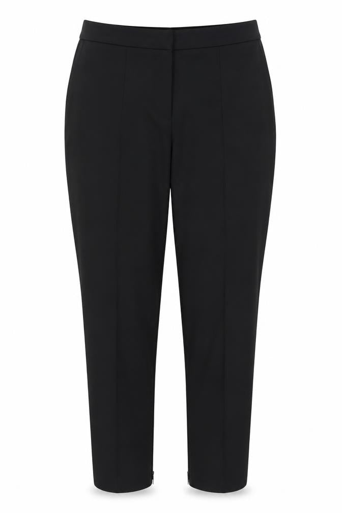 Gallery Women's Black Size 14 Slim Ankle Work Trousers