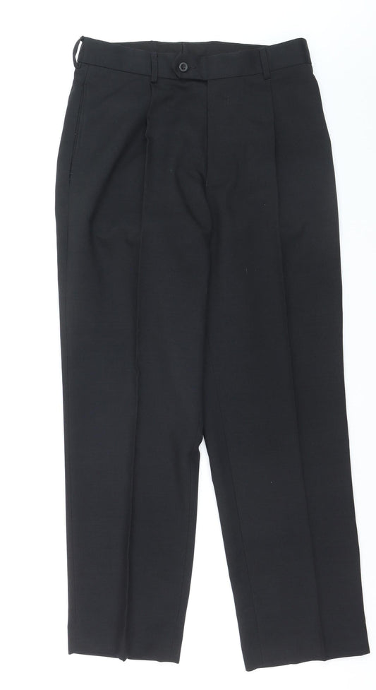 Cedarwood State Womens Black Straight Leg Trousers Size L
