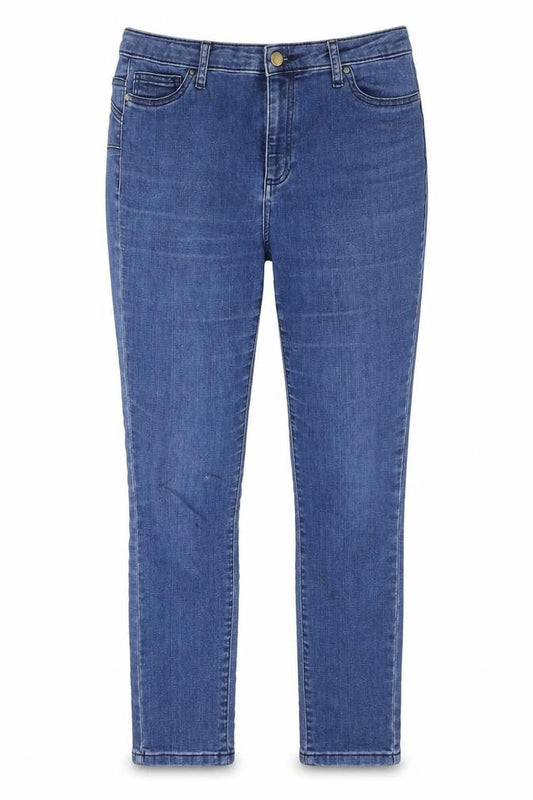 Gallery Womens Blue Slim Fit Mid Rise Skinny Jeans Size 12