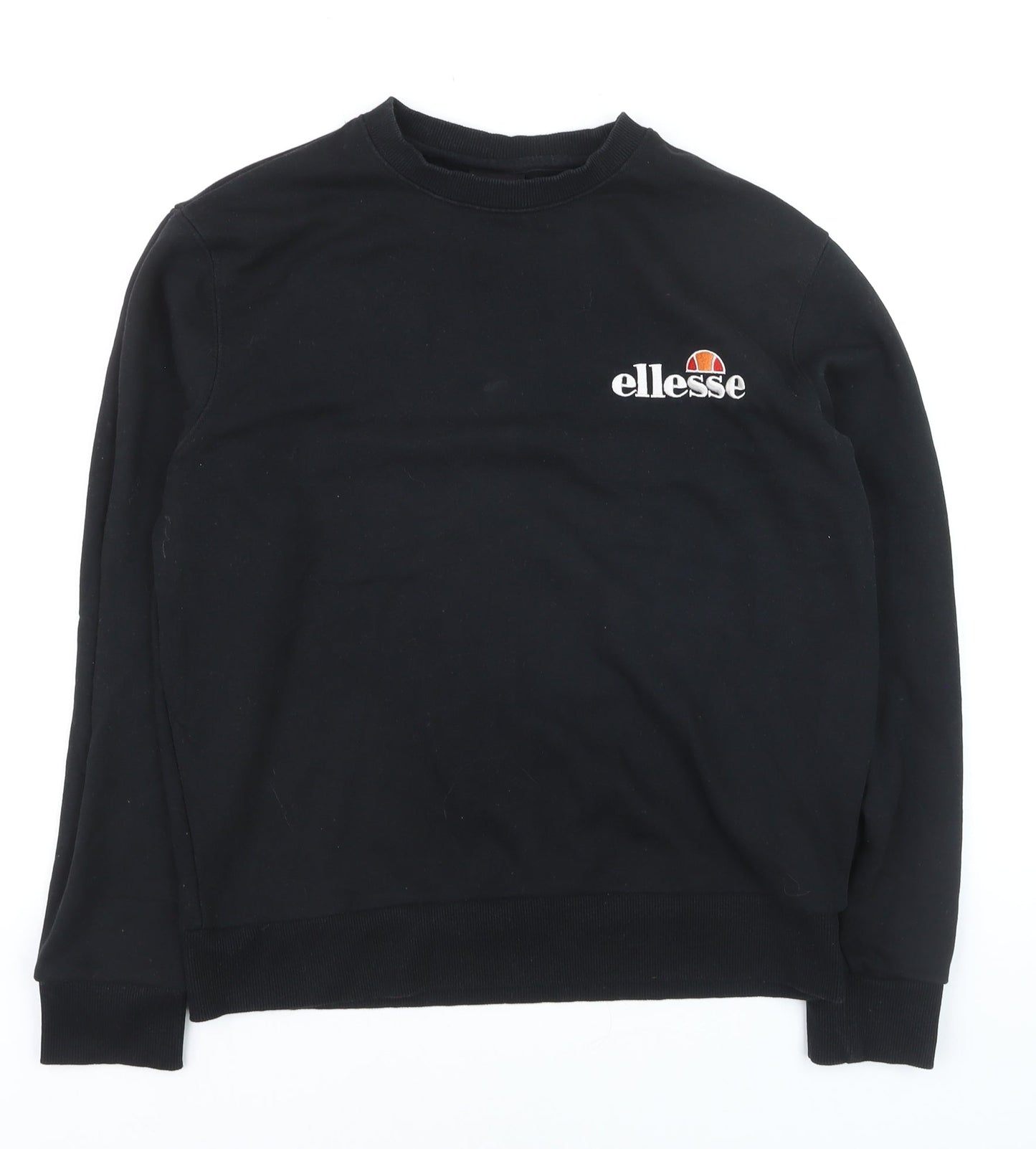 Ellesse Womens Black Crew Neck Pullover Sweatshirt UK 12