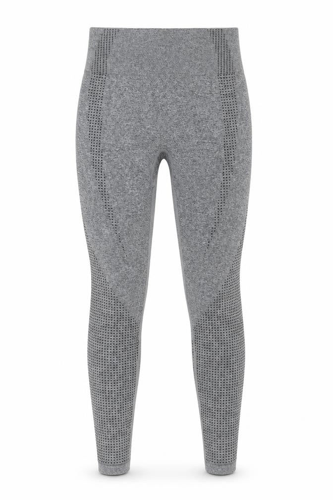 Sport Womens Grey Seamless Activewear Leggings Size S