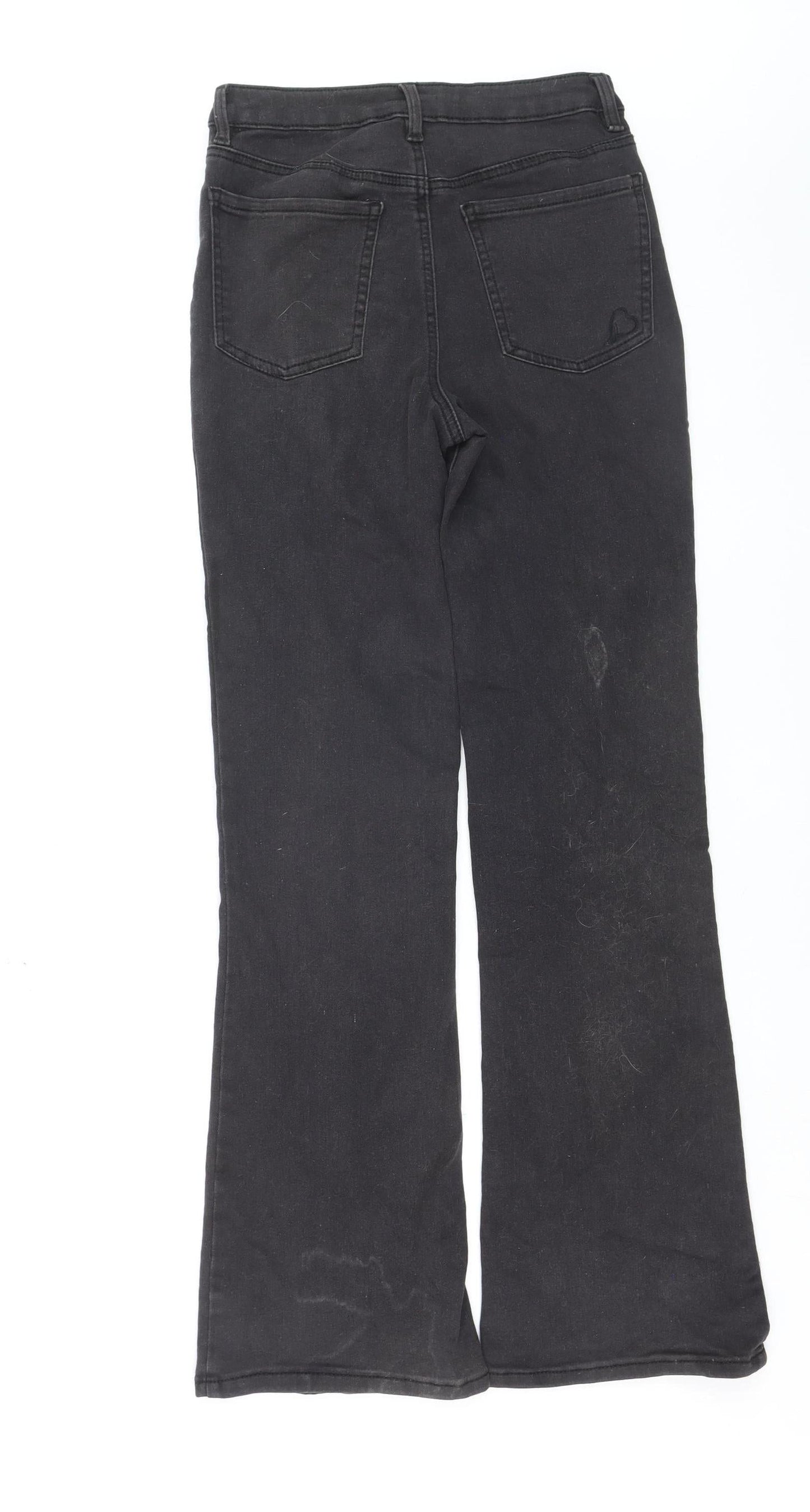 Beloved Women Black High Rise Flared Denim Jeans Size 8