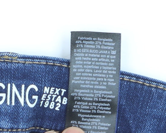 Next Womens Blue Jegging Jeans Size 12 Slim Fit Denim
