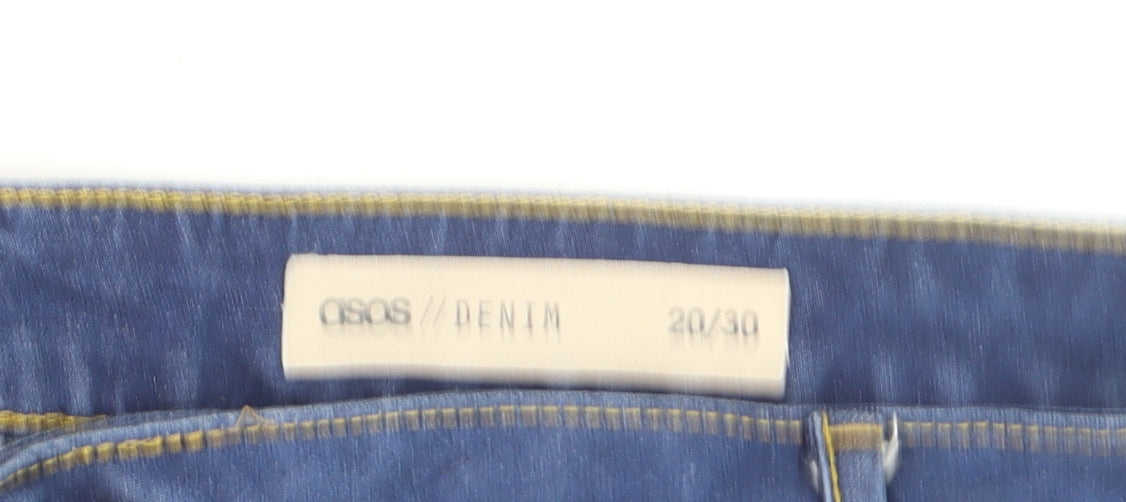 ASOS Women’s Blue Skinny Denim Jeans Size 20 L30 Stretch Cotton
