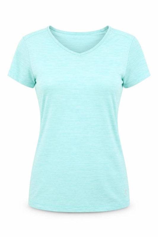 Energetics Women's Blue V-Neck Quick Dry T-Shirt Size S
