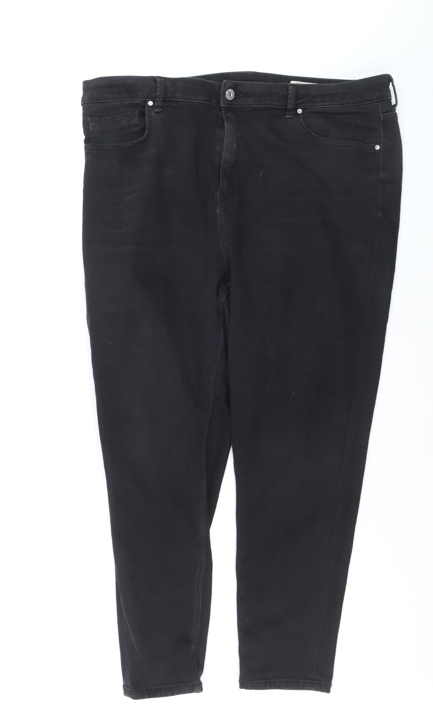 Marks and Spencer Women Black Size 20 Short Skinny Jeans