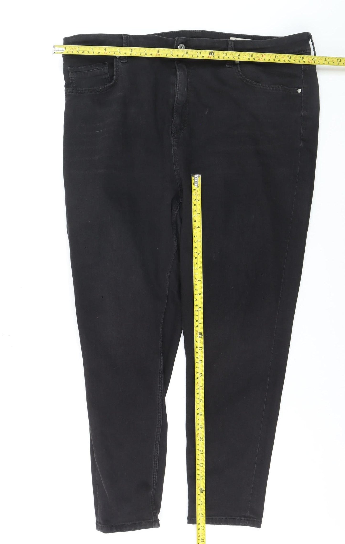 Marks and Spencer Women Black Size 20 Short Skinny Jeans