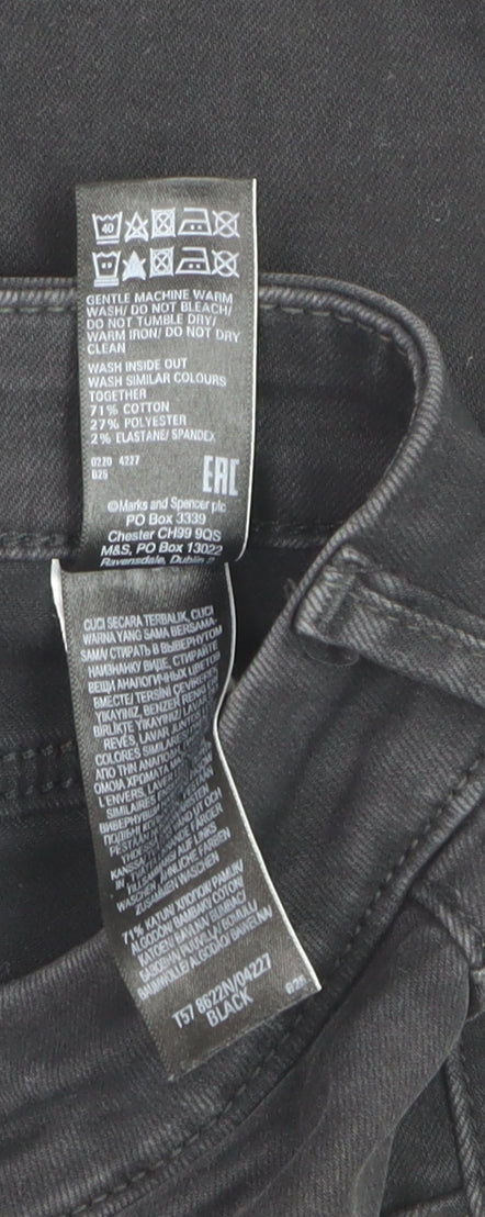 Marks and Spencer Women Black Size 20 Short Skinny Jeans