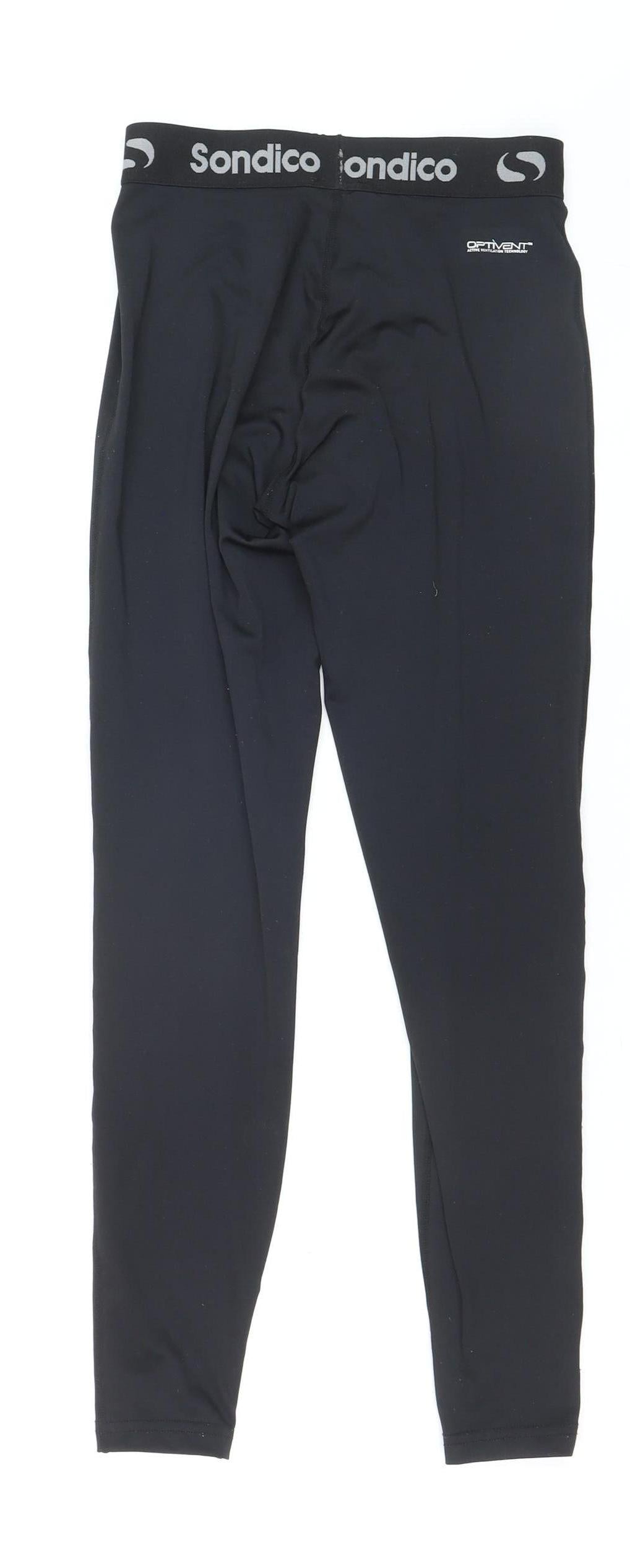 Sondico Men's Black Compression Leggings Size S Sports Base Layer