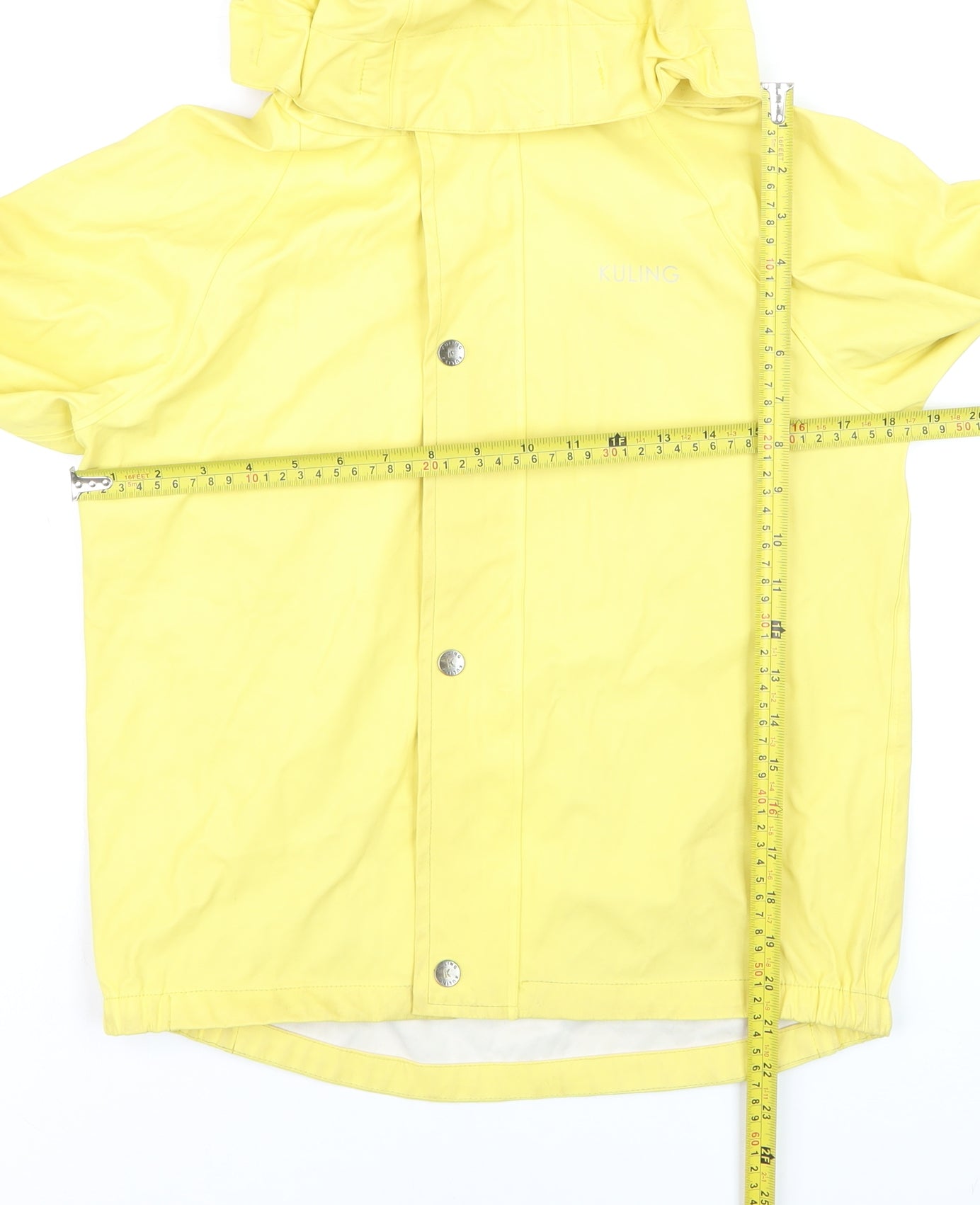 Kuling Boys Yellow Waterproof Hooded Rain Coat 9-10 Years