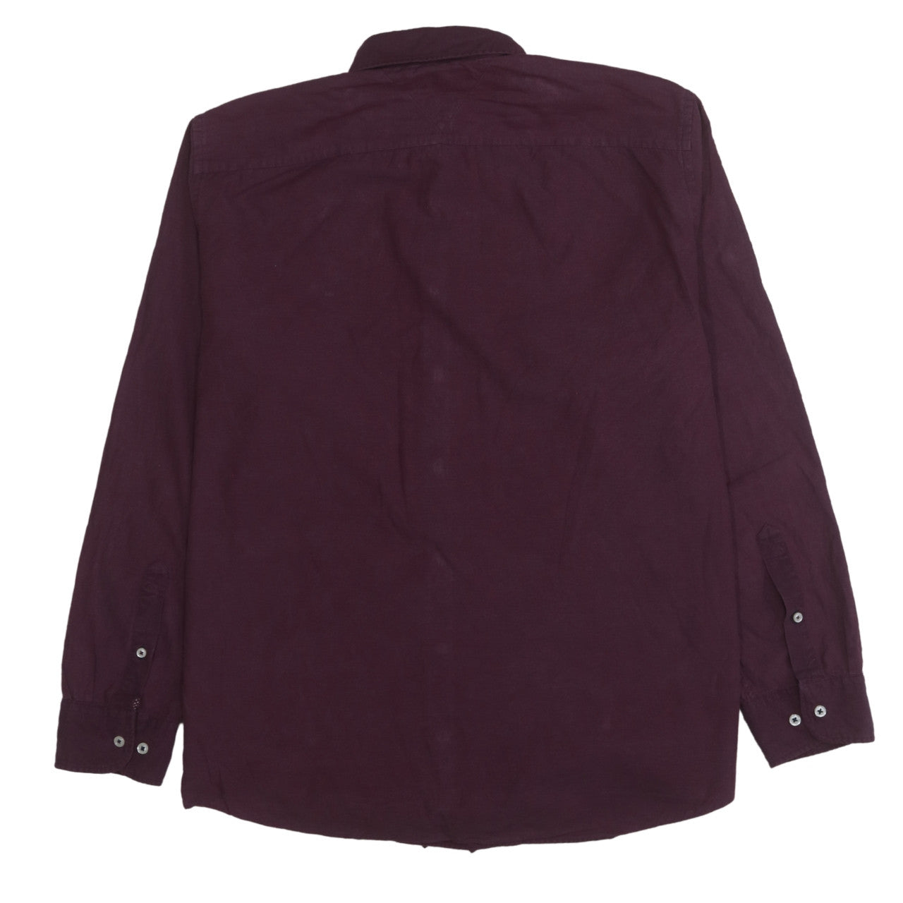 Tommy Hilfiger Men’s Purple Button-Down 2XL Cotton Shirt New York Fit