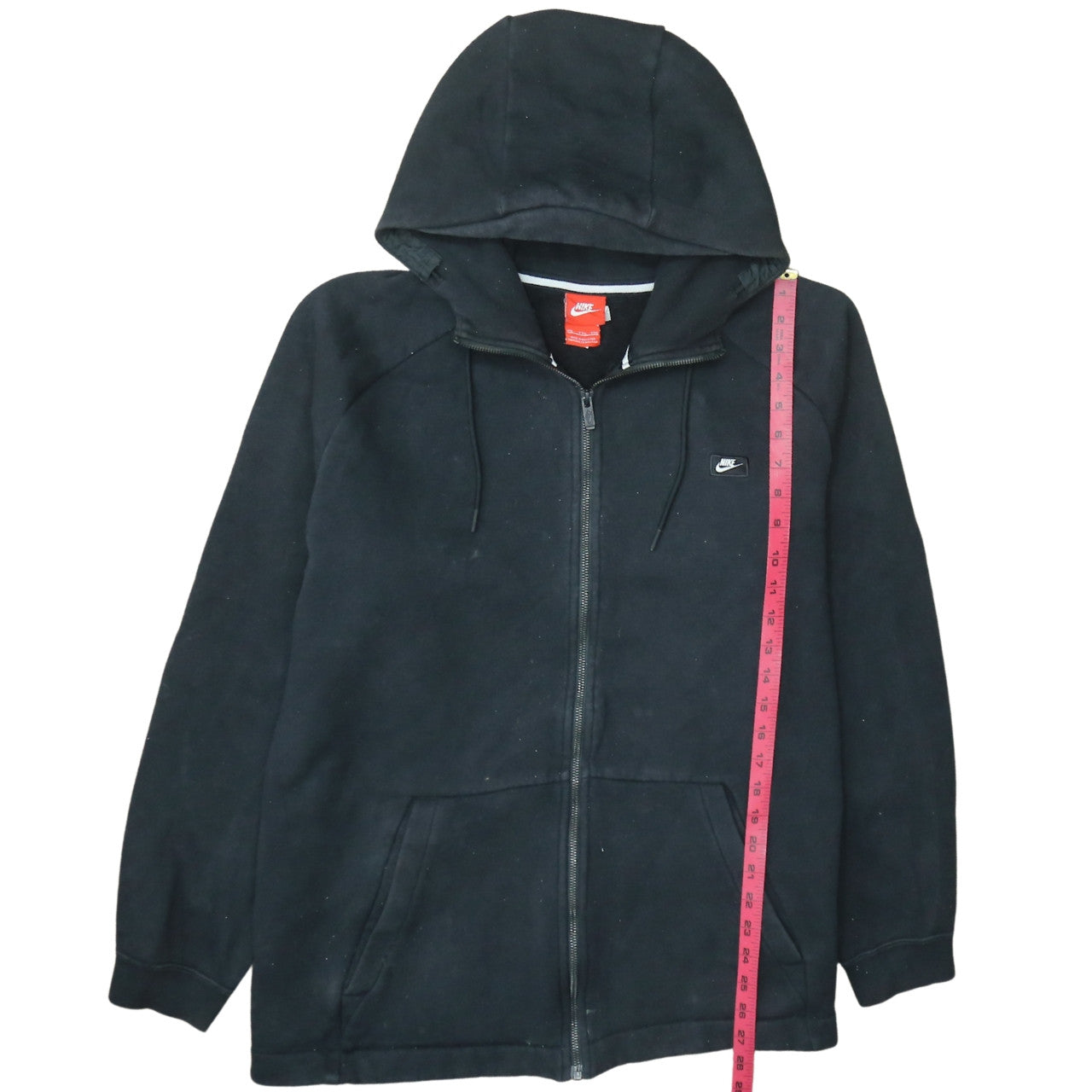 Nike Men's Black Full Zip Hoodie Jacket Size L Regular Fleece