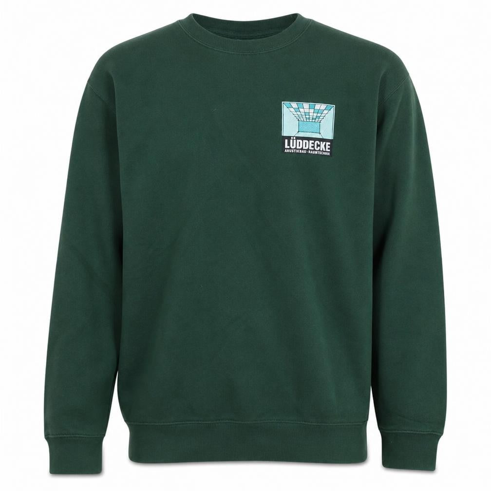 Russell Mens Green XL Pullover Sweatshirt with Logo Embroidery