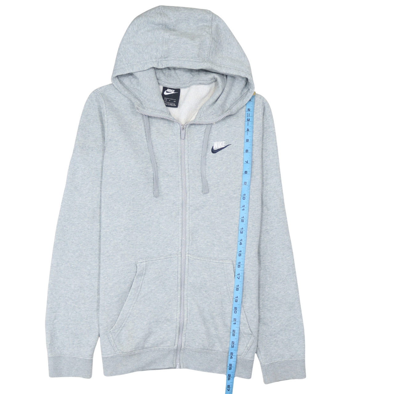 Nike Men's Grey Full Zip Hoodie Size Small Regular Fit