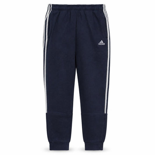 Front view of Adidas Men Blue Jogger Trousers, size M, Regular Fit
