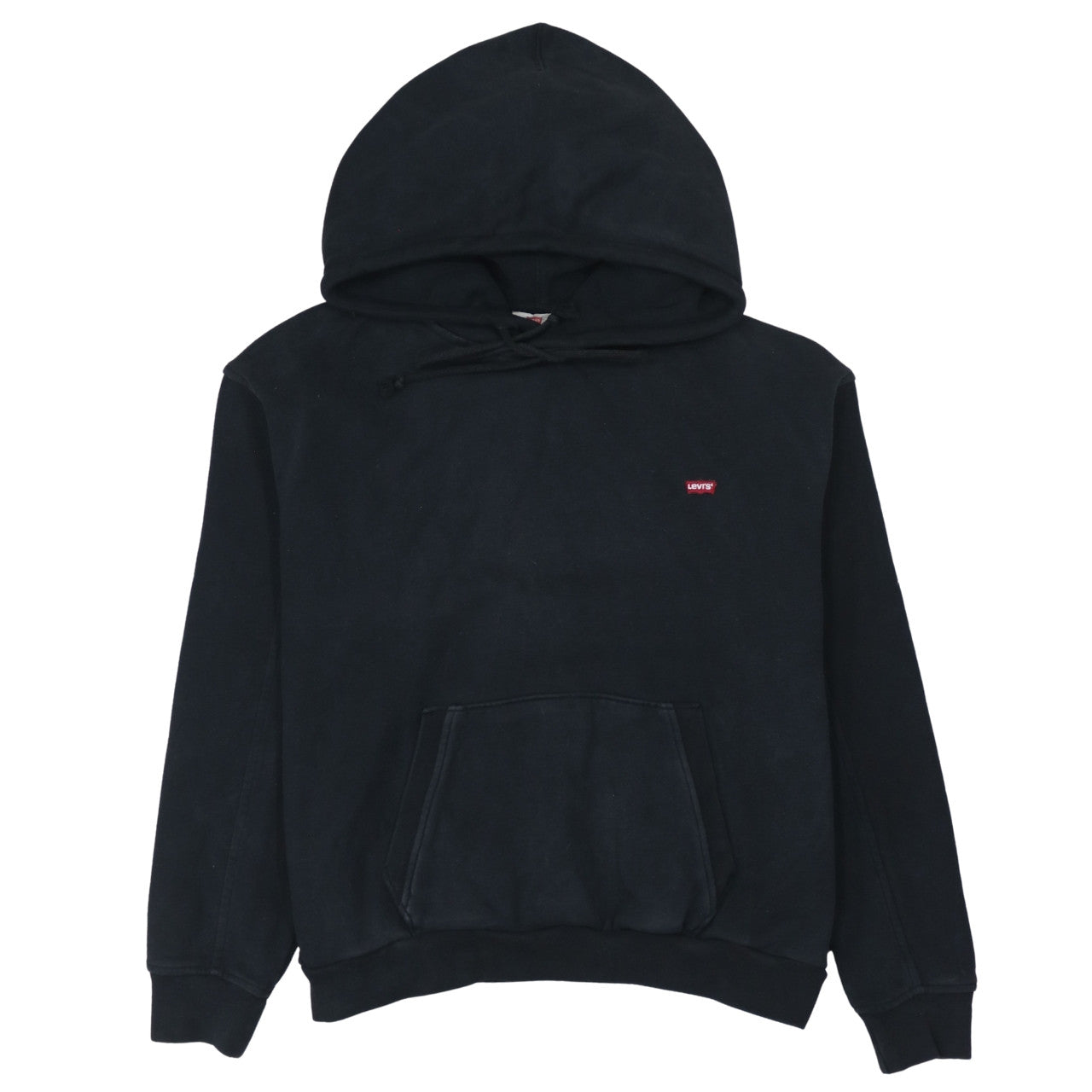 Levi's Womens Black Small Pullover Hoodie Cotton Fleece
