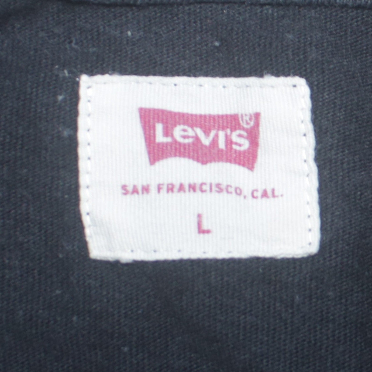 Levi's Men's Black Crew Neck Cotton Short Sleeve T-Shirt Size L