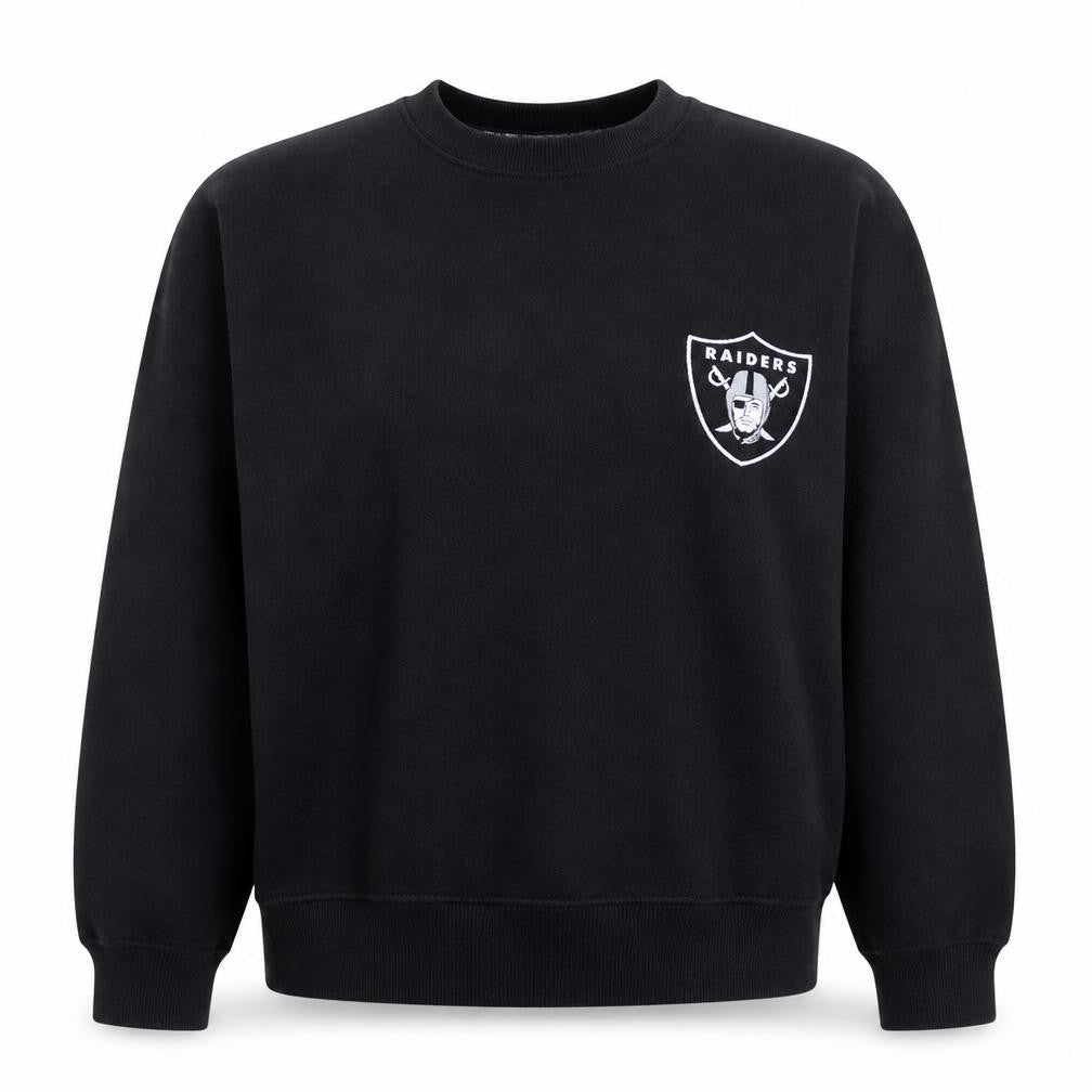 Primark NFL Raiders Black Cotton Crew Neck Sweatshirt Women’s XL