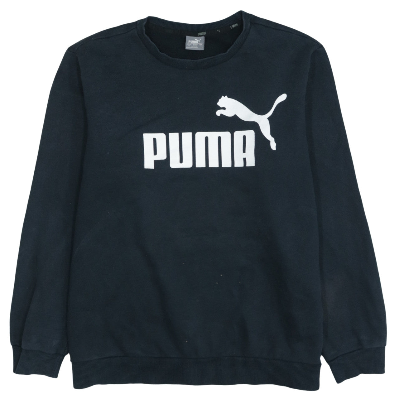 Puma Men's Black XL Crew Neck Pullover Sweatshirt