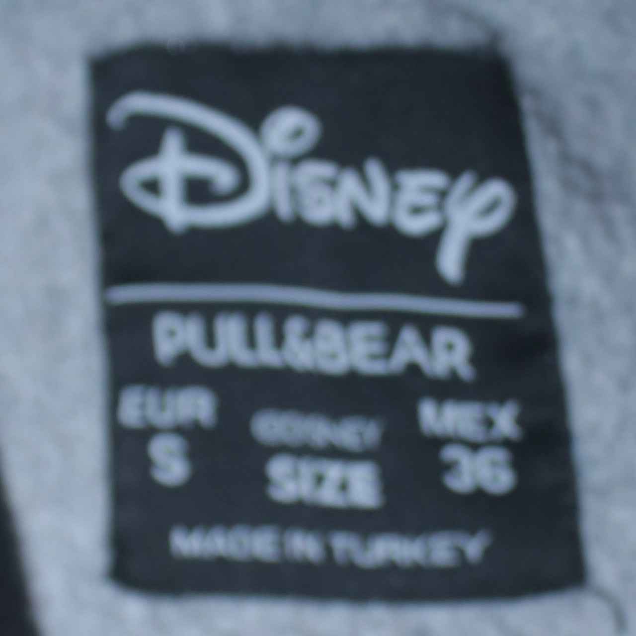 Disney Pull & Bear Women Grey Mickey Mouse Pullover Hoodie Size S