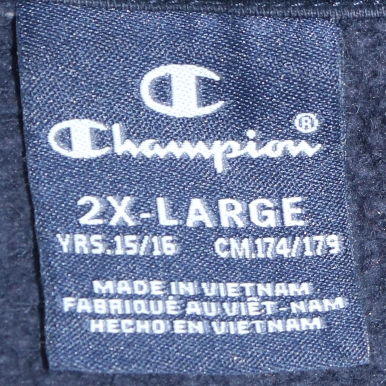 Champion Boys Multicoloured Full Zip Hoodie 15-16 Years Logo Fleece