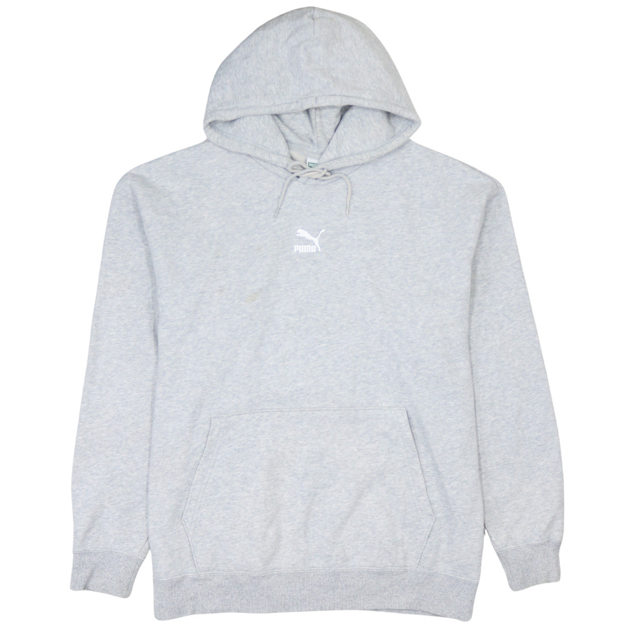 Puma Men's Grey Pullover Hoodie Size M Regular Fit Sportswear