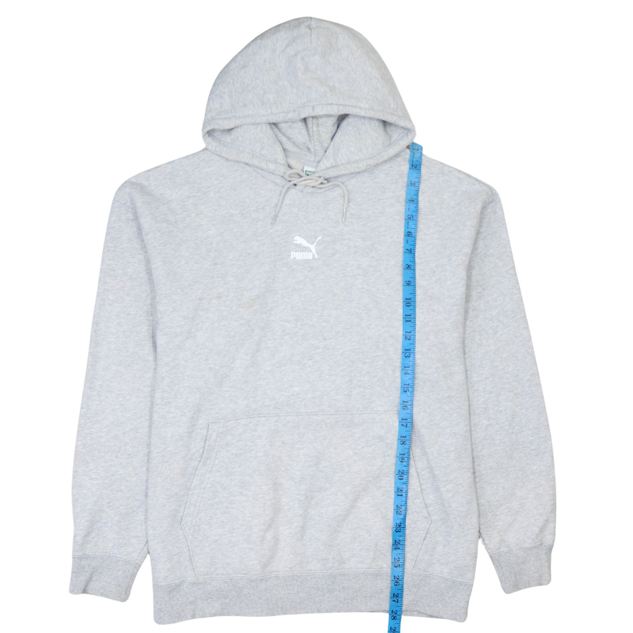 Puma Men's Grey Pullover Hoodie Size M Regular Fit Sportswear