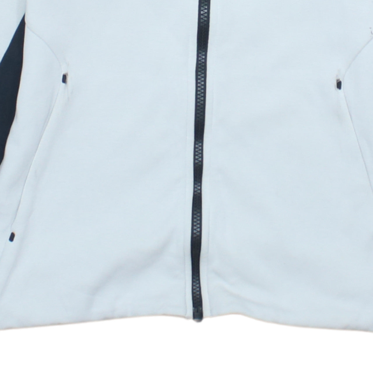 Nike Men's White Full Zip Hoodie S Regular Fit Sportswear