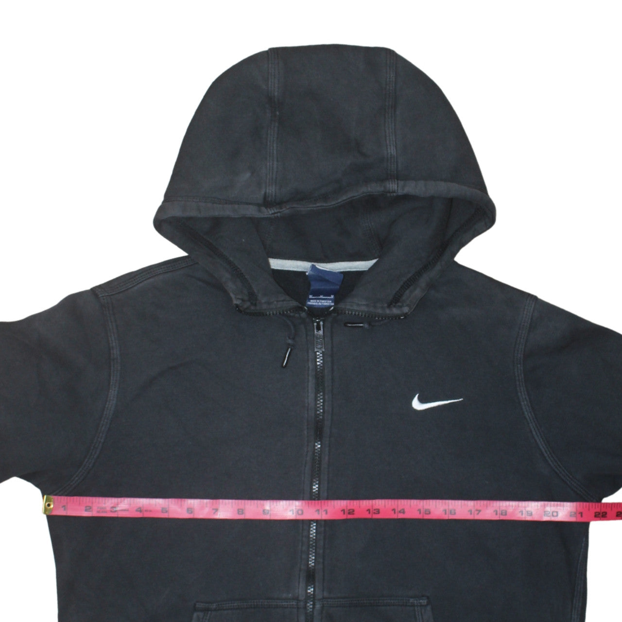 Nike Men's Black Full Zip Hoodie Size M Sports Fleece Sweatshirt