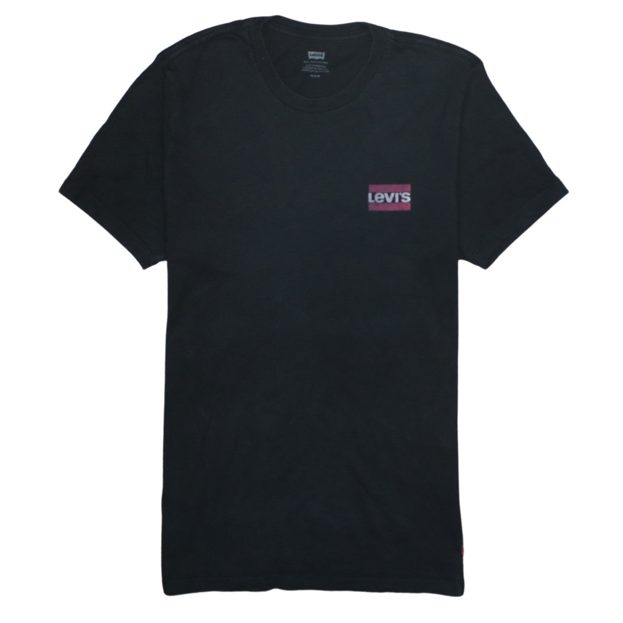 Levi's Men's Black Short Sleeve Crew Neck Cotton T-Shirt M