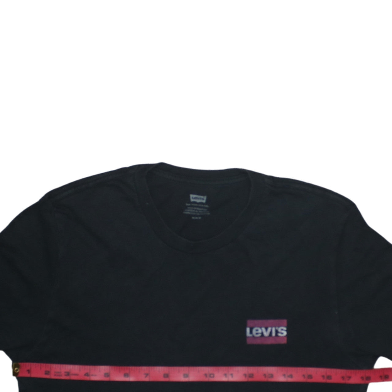 Levi's Men's Black Short Sleeve Crew Neck Cotton T-Shirt M