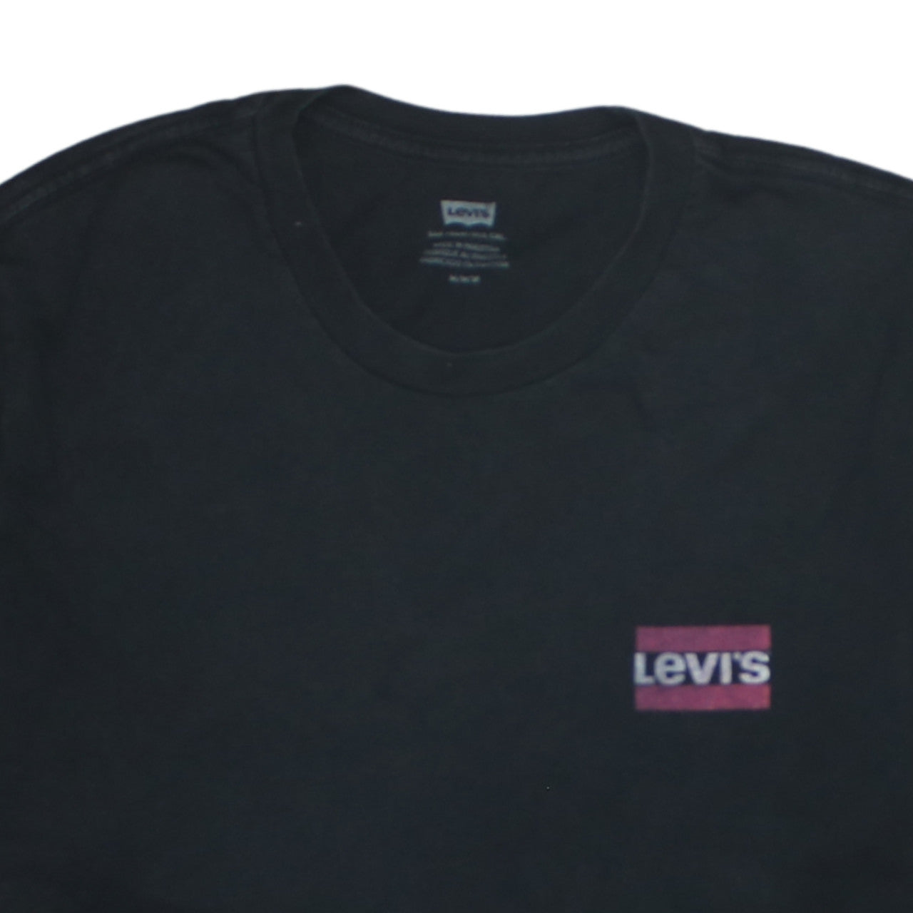 Levi's Men's Black Short Sleeve Crew Neck Cotton T-Shirt M