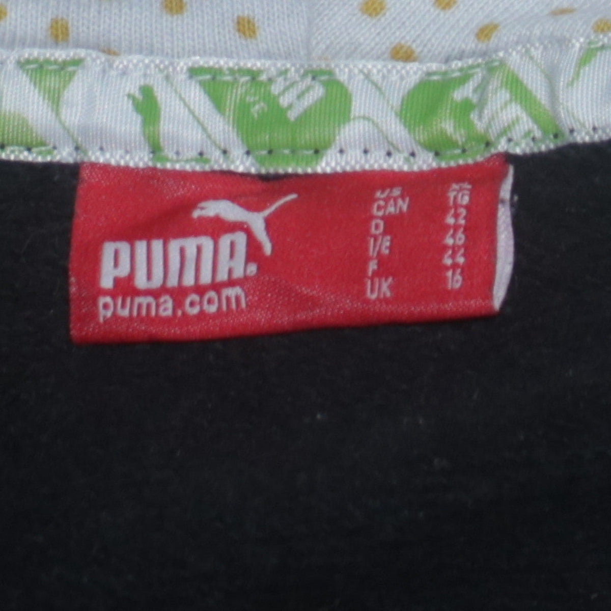 Puma Boys Black Pullover Hoodie 16 Years Logo Graphic Cotton Sweatshirt