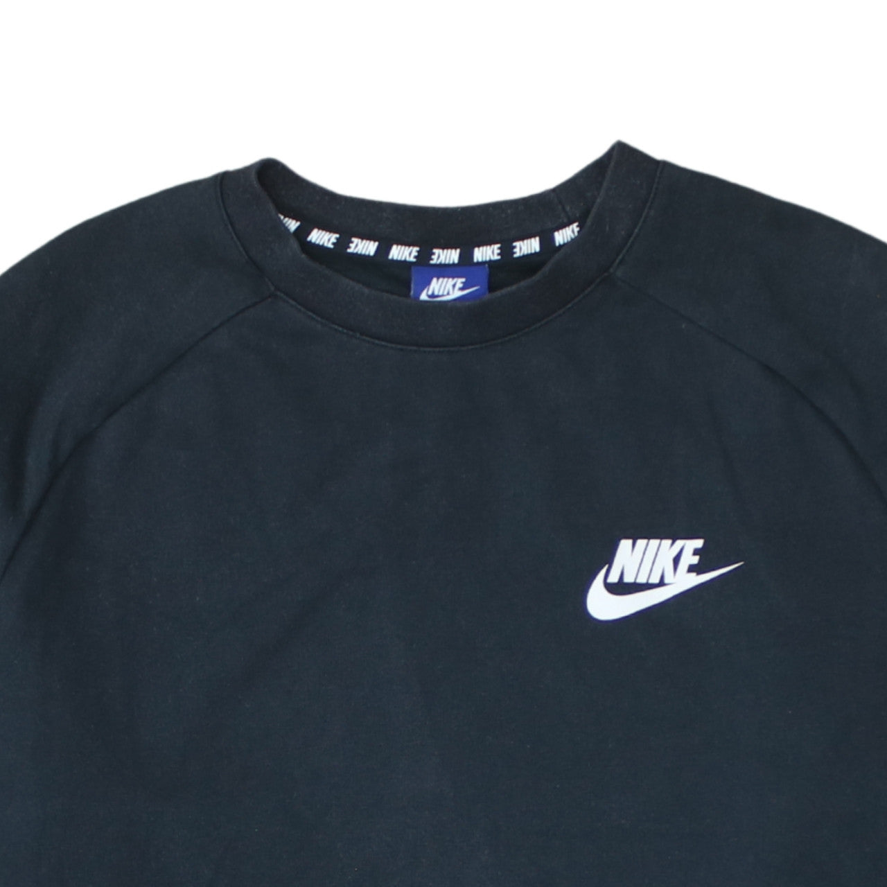 Nike Men's Black M Crew Neck Pullover Sweatshirt with Logo