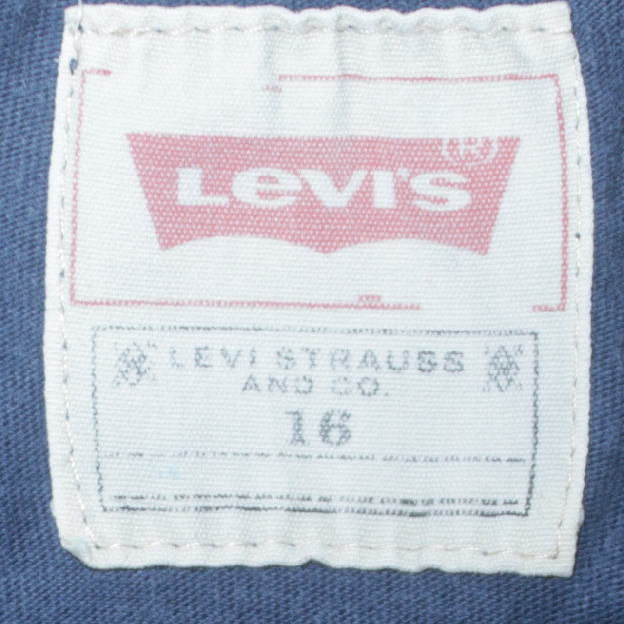 Levi's Boys Blue Graphic Logo T-Shirt Size 16 Years Cotton Crew Neck