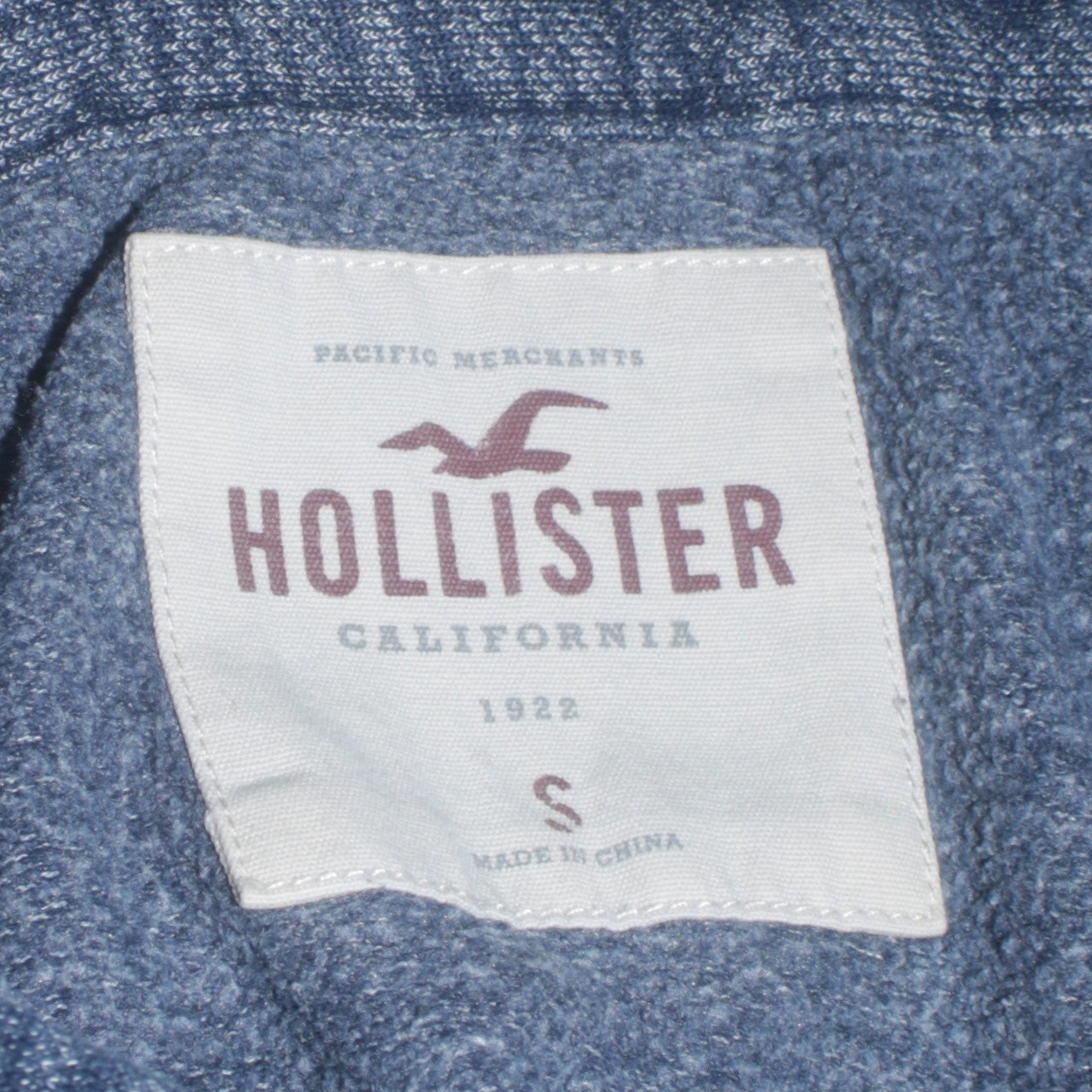 Hollister Womens Blue Pullover Hoodie S - Hooded Sweatshirt
