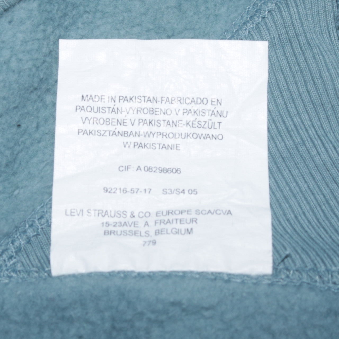 Levi's Men's Blue Crew Neck Pullover Sweatshirt Large