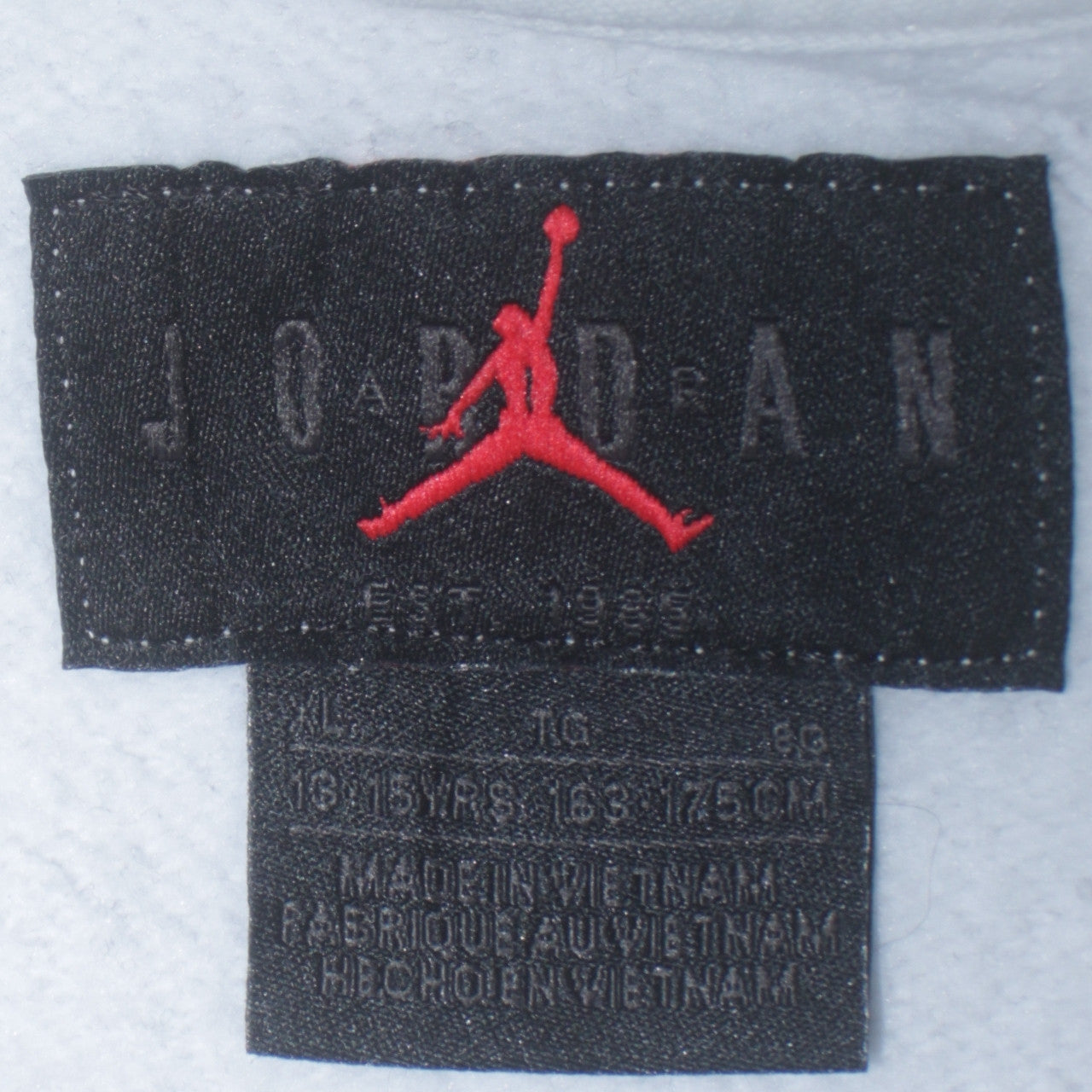 Jordan Boys White Pullover Hoodie 15-16 Years Graphic Print Logo Sweatshirt