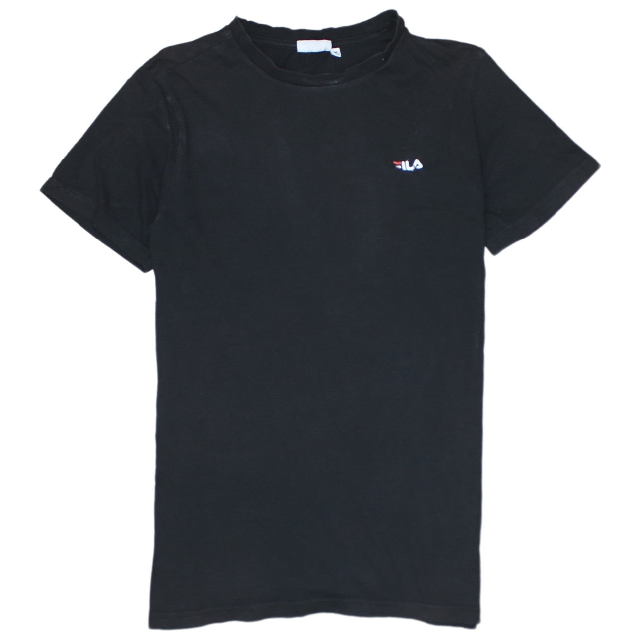 FILA Men's Black Crew Neck Short Sleeve Cotton T-Shirt M
