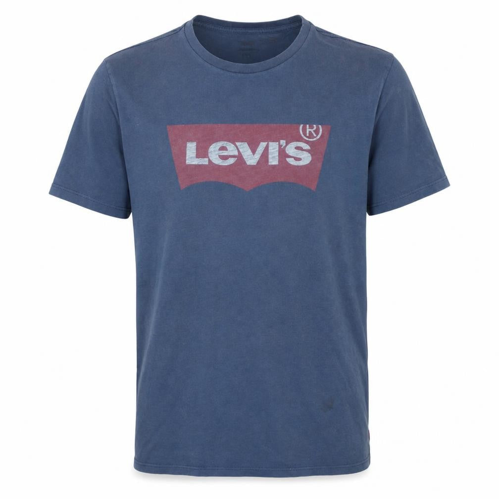 Levi's Men's Blue Graphic Logo Crew Neck T-Shirt Size M