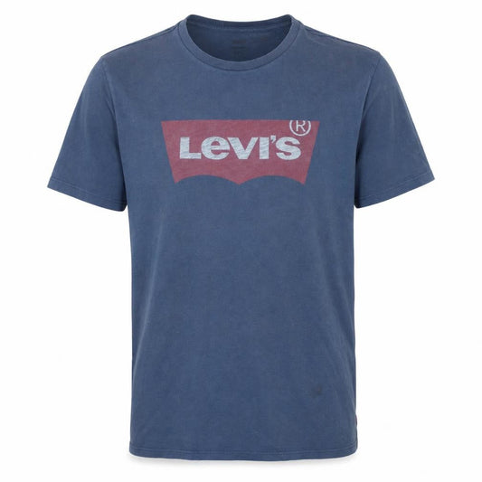 Levi's Men's Blue Graphic Logo Crew Neck T-Shirt Size M