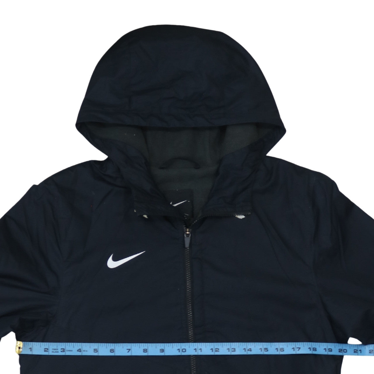 Nike Men’s Black Hooded Windbreaker Jacket S Sports Casual