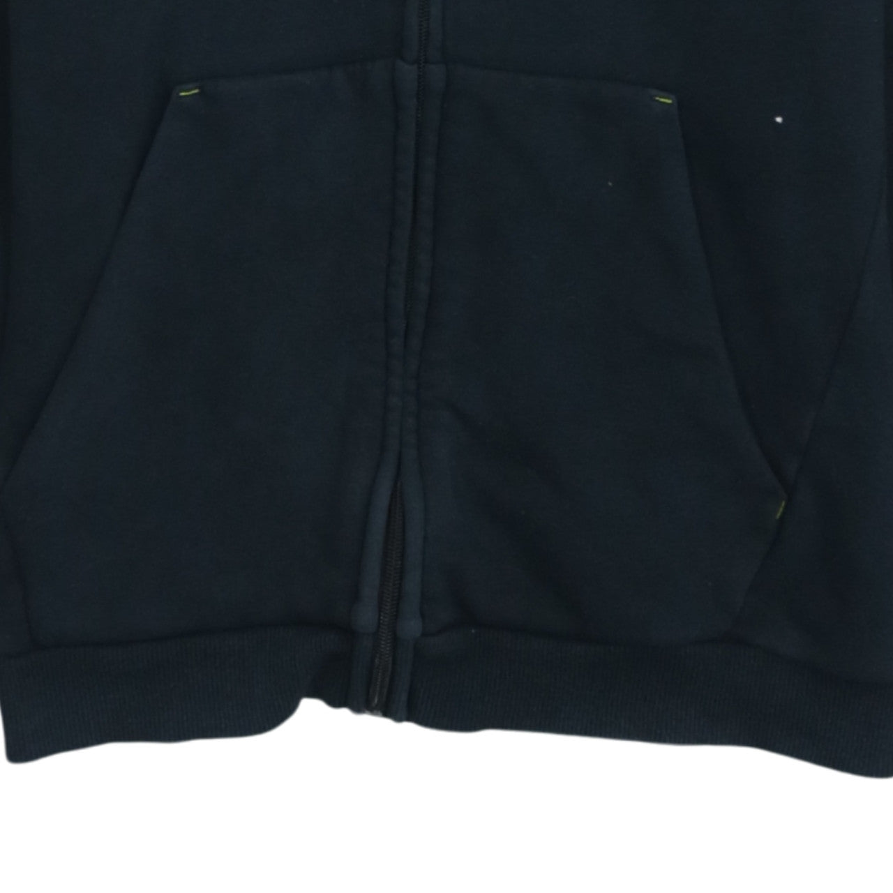 Puma Boys Black Full Zip Hoodie 15-16 Years Graphic Print Fleece
