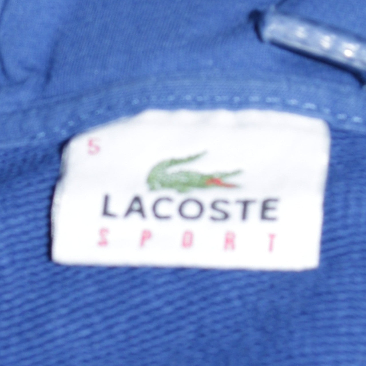 Lacoste Sport Men's Blue Full Zip Hoodie L Cotton