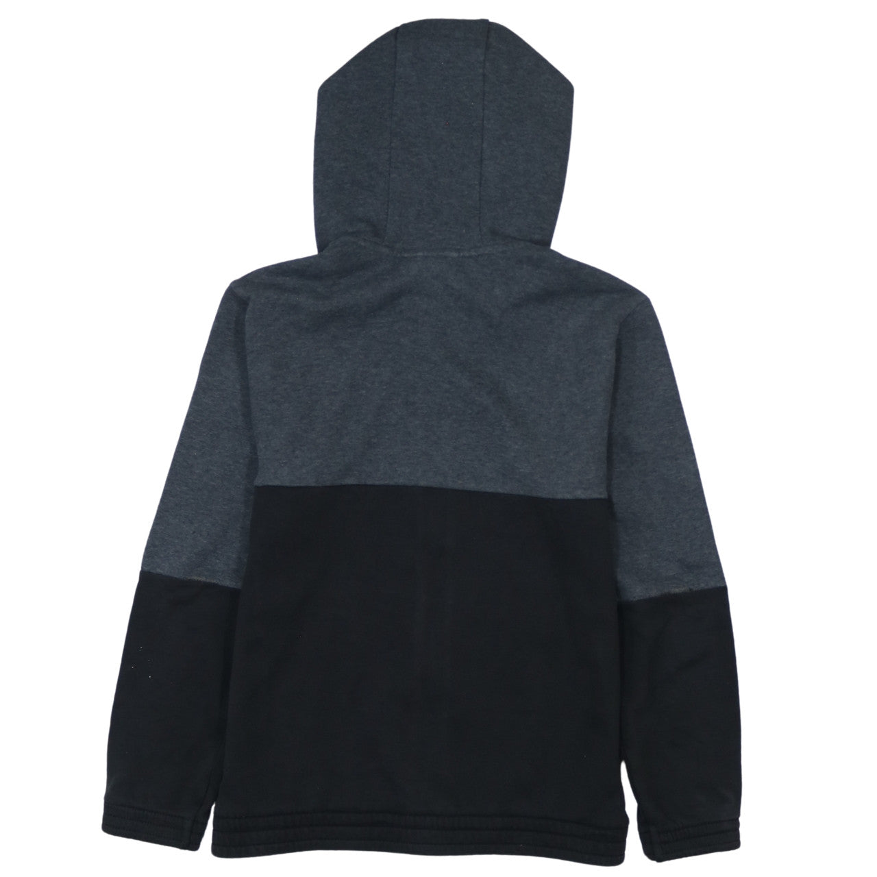 Adidas Boys Grey Full Zip Colourblock Hoodie 11-12 Years