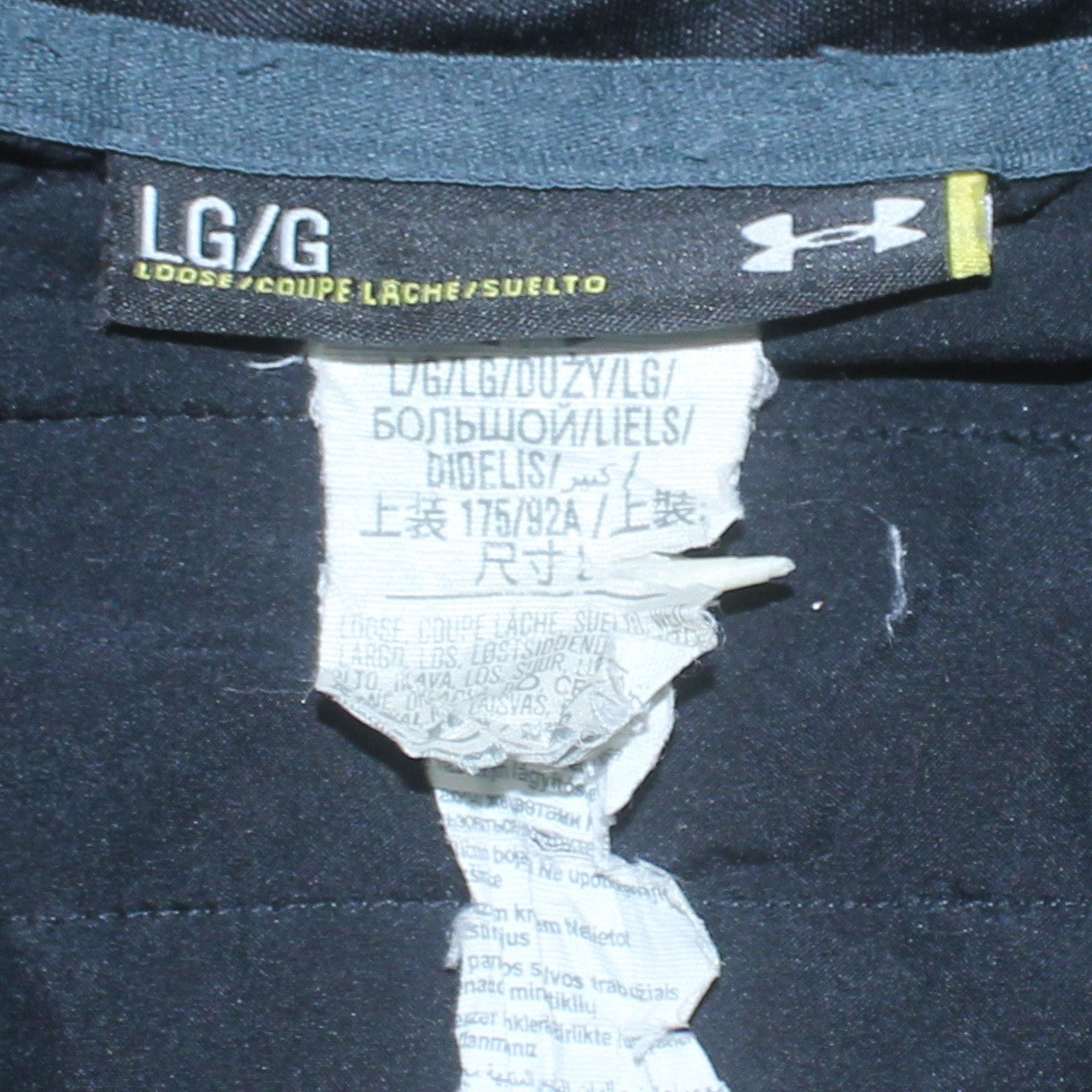 Under Armour Men’s Grey Hooded Full Zip Puffer Jacket L
