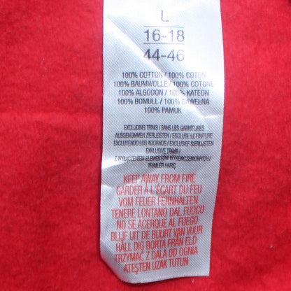 Additional view of Disney boys’ red christmas sweatshirt l 16-18 mickey & minnie graphic pullover